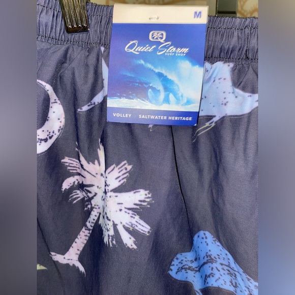 NWT Quiet Storm Medium Navy SC Palm Volleyball Shorts $49.99 Orig - Picture 4 of 7